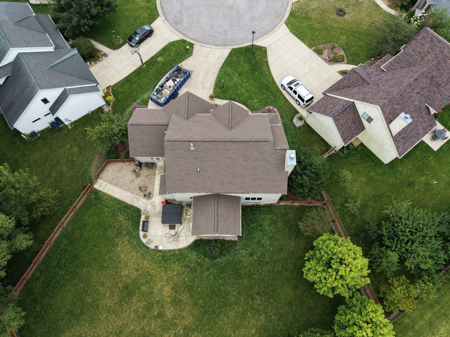 Completed roof