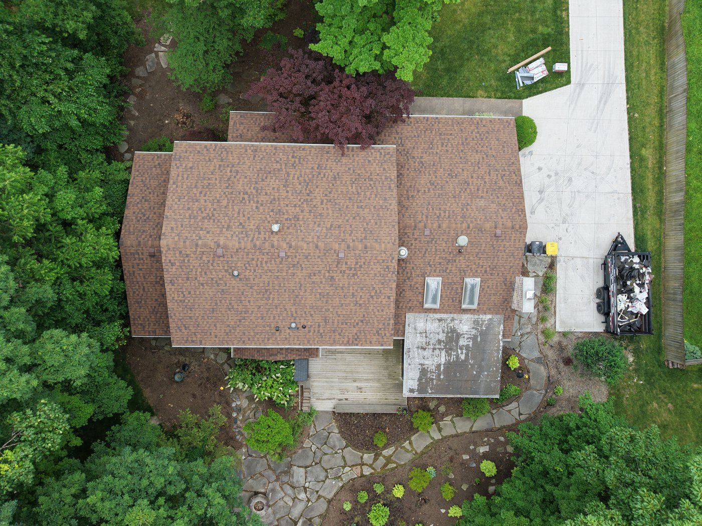 Completed roof project